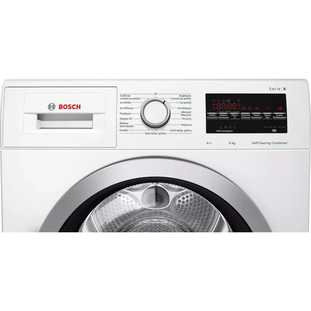 Bosch WTW87461GR Στεγνωτήριο 8kg A++ με Αντλία Θερμότητας