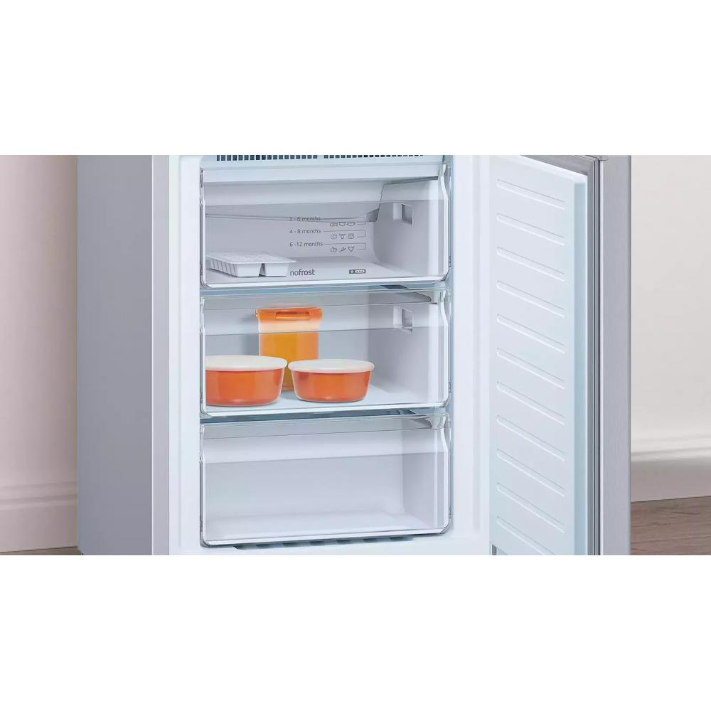 Pitsos PKNB39VLE2 Ψυγειοκαταψύκτης 368lt Total NoFrost Υ203xΠ60xΒ66εκ. Inox