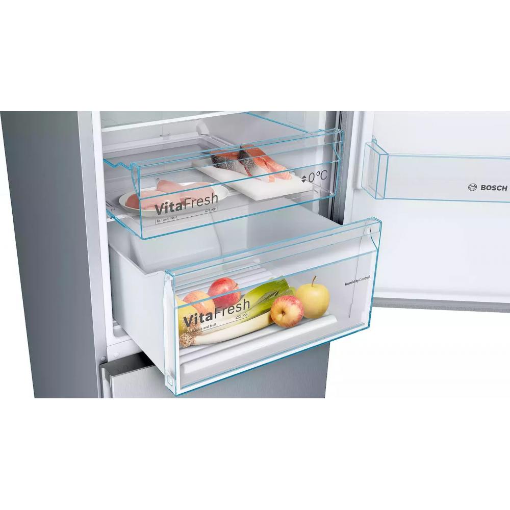 Bosch KGN36VLED Ψυγειοκαταψύκτης 326lt Total NoFrost Υ186xΠ60xΒ66εκ. Inox