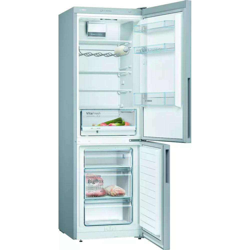 Bosch KGV36VLEAS Ψυγειοκαταψύκτης 308lt Υ186xΠ60xΒ65εκ. Inox