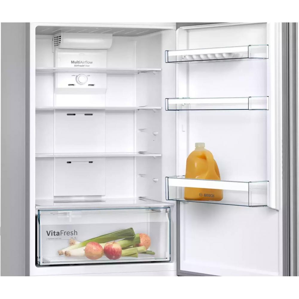 Bosch KDN43V1FA Ψυγείο Δίπορτο 328lt Total NoFrost Υ178xΠ70xΒ64.5εκ. Inox