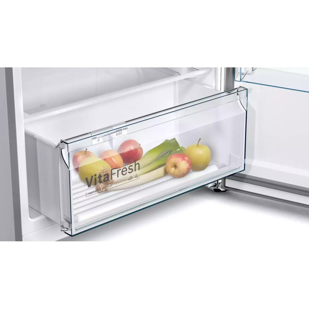 Bosch KDN43V1FA Ψυγείο Δίπορτο 328lt Total NoFrost Υ178xΠ70xΒ64.5εκ. Inox