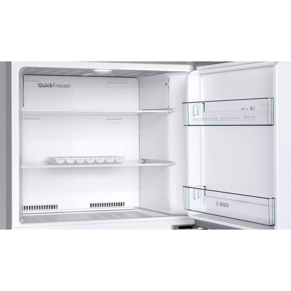 Bosch KDN43V1FA Ψυγείο Δίπορτο 328lt Total NoFrost Υ178xΠ70xΒ64.5εκ. Inox