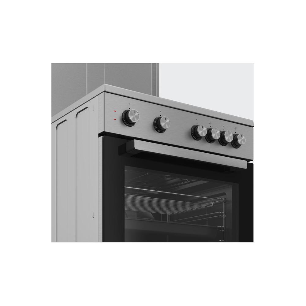 Beko FSM67020PSX Κουζίνα 65lt με Εμαγιέ Εστίες Π60εκ. Inox