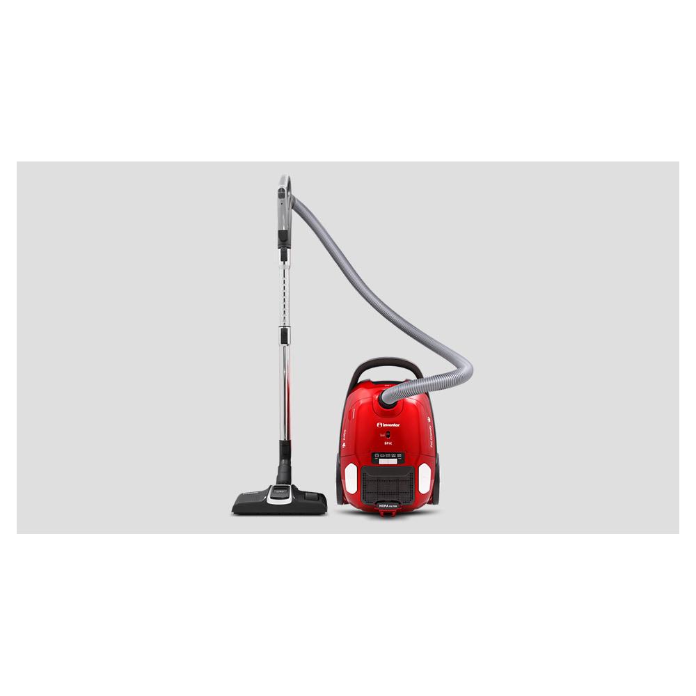 Inventor EPRC-BG68 Ηλεκτρική Σκούπα 700W με Σακούλα 3lt Κόκκινη