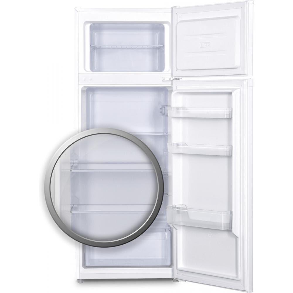 Inventor DPC1430W Ψυγείο Δίπορτο 206lt Υ142.6xΠ54.5xΒ55.5εκ. Λευκό