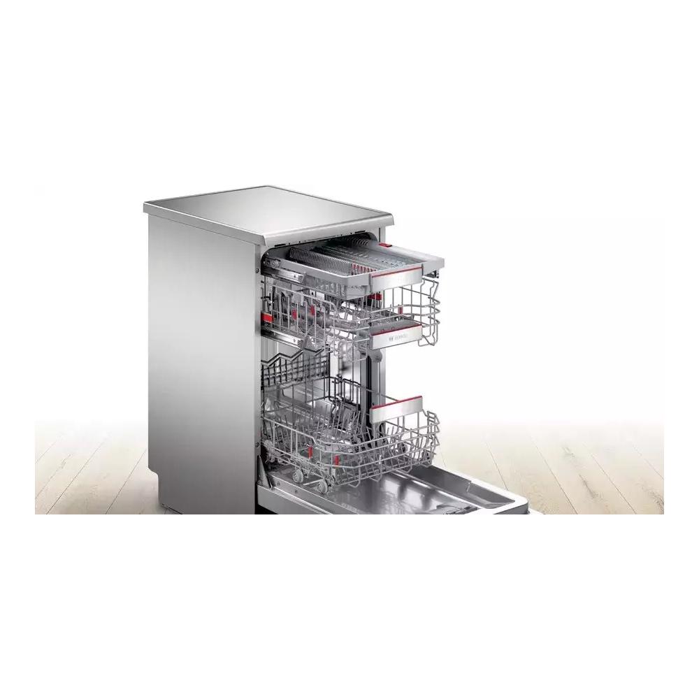 Bosch SPS6YMI17E Ελεύθερο Πλυντήριο Πιάτων με Wi-Fi για 10 Σερβίτσια Π45xY84.5εκ. Inox