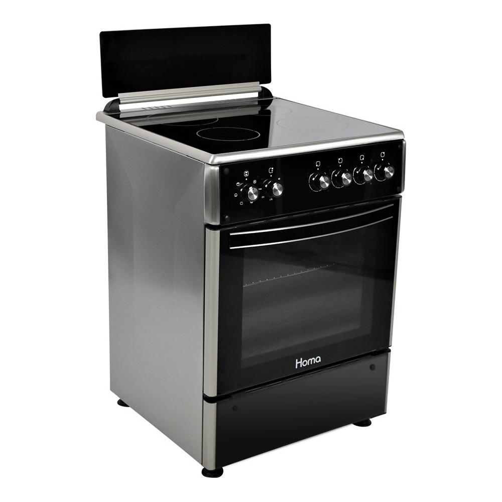Homa ELC-VC622ESS Κουζίνα 64lt με Κεραμικές Εστίες Π60εκ. Μαύρη