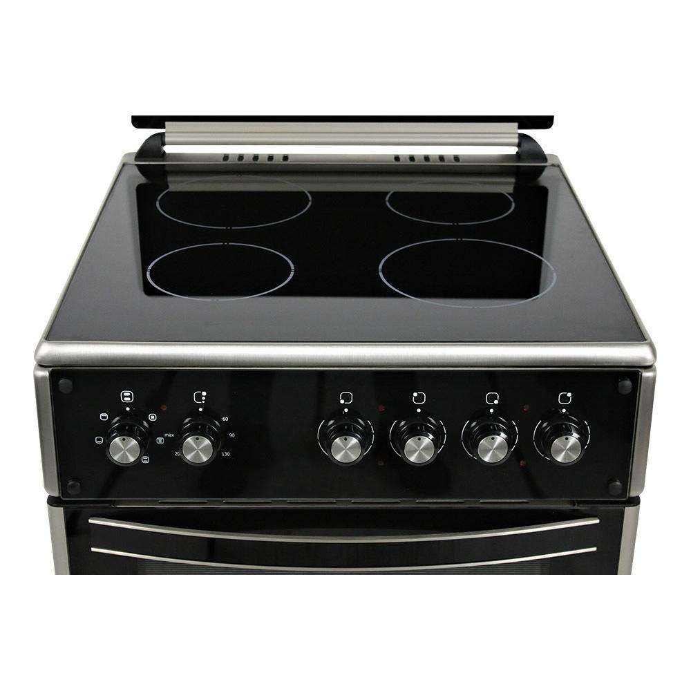 Homa ELC-VC622ESS Κουζίνα 64lt με Κεραμικές Εστίες Π60εκ. Μαύρη