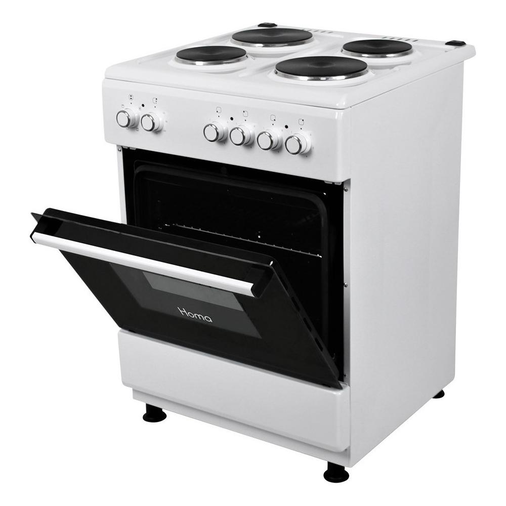 Homa ELC-600E Κουζίνα 64lt με Εμαγιέ Εστίες Π50εκ. Λευκή