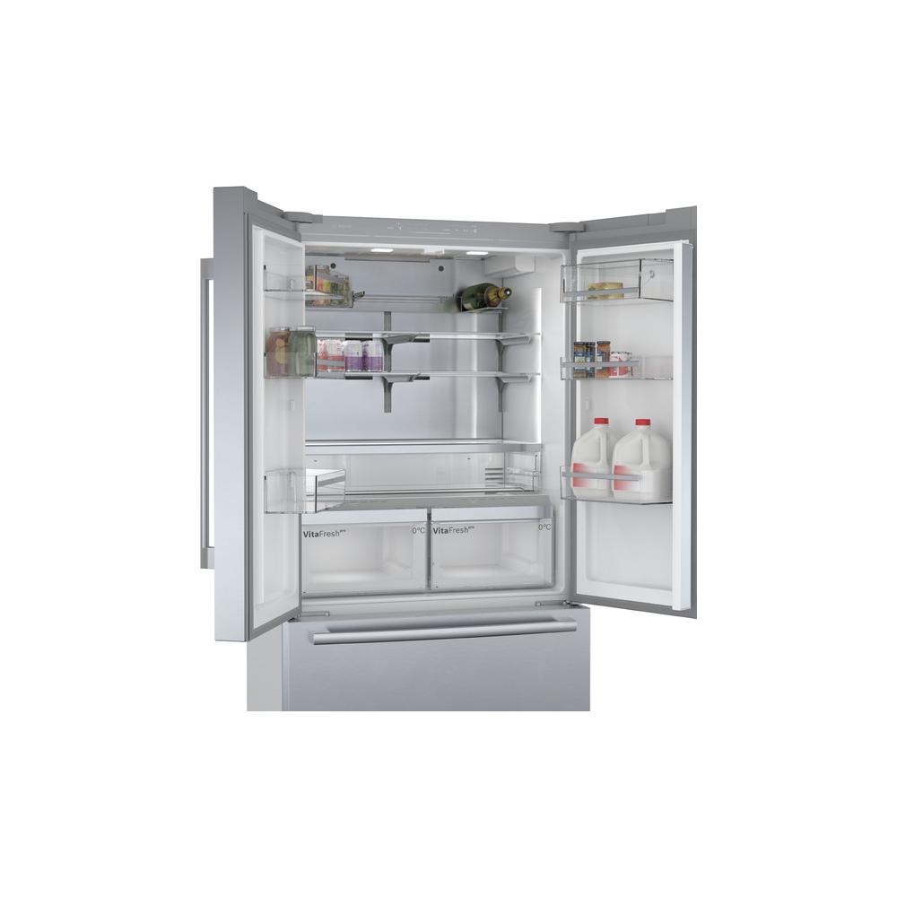 Bosch KFF96PIEP Ψυγείο Ντουλάπα 573lt Υ183xΠ90.5xΒ70.6εκ. Inox