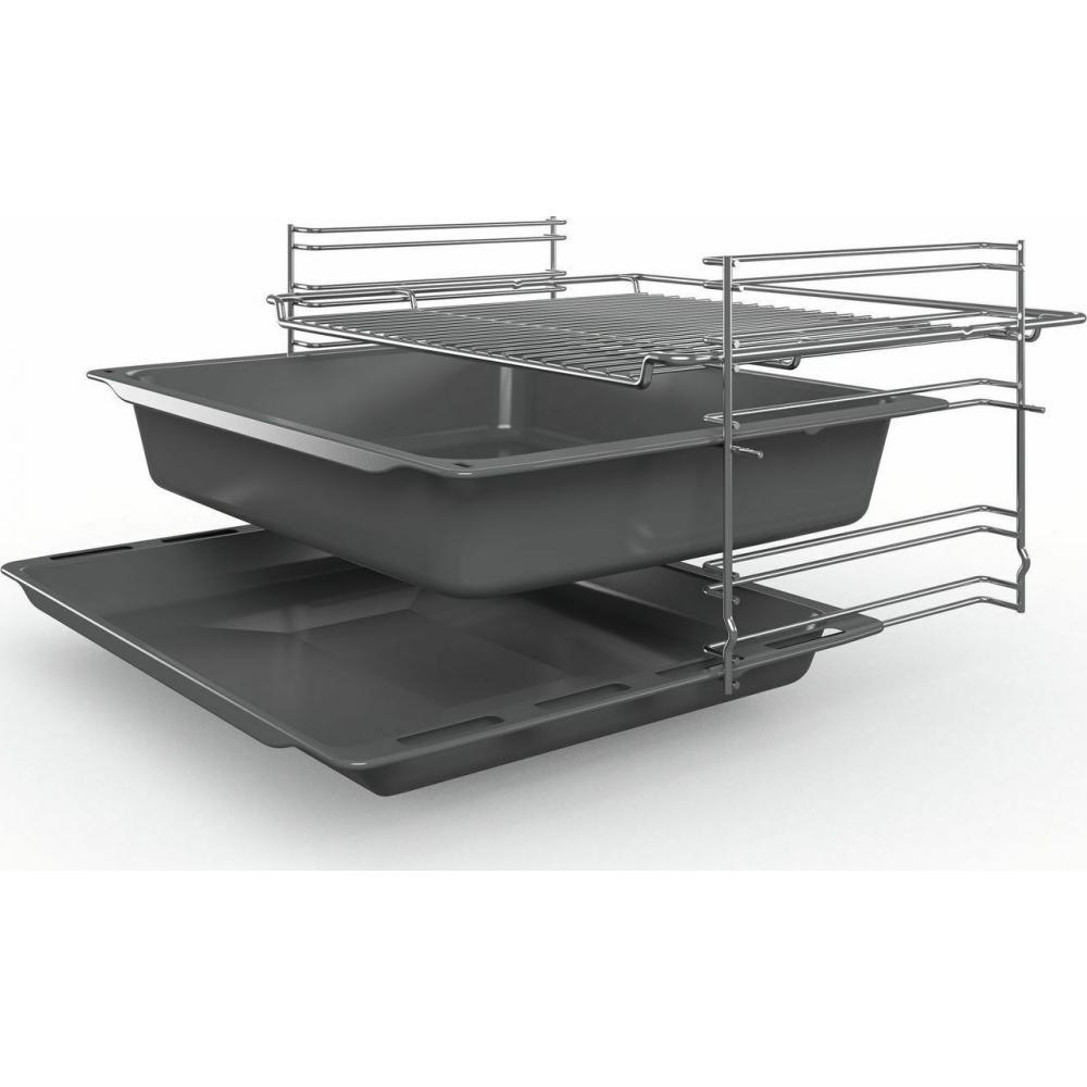 Bosch HKS79W250 Κουζίνα 63lt με Κεραμικές Εστίες Π60εκ. Inox