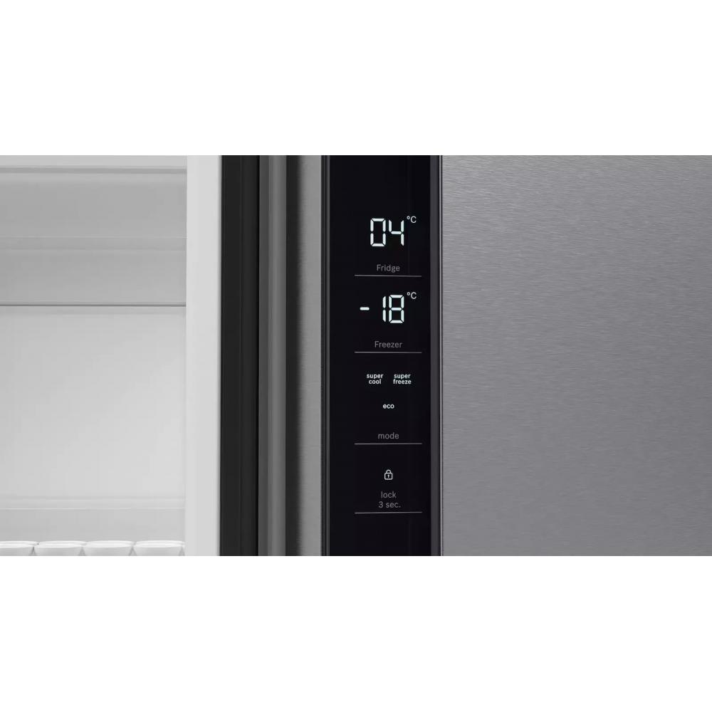 Bosch KFN96VPEA Ψυγείο Ντουλάπα 605lt Total NoFrost Υ183xΠ91xΒ73.1εκ. Inox