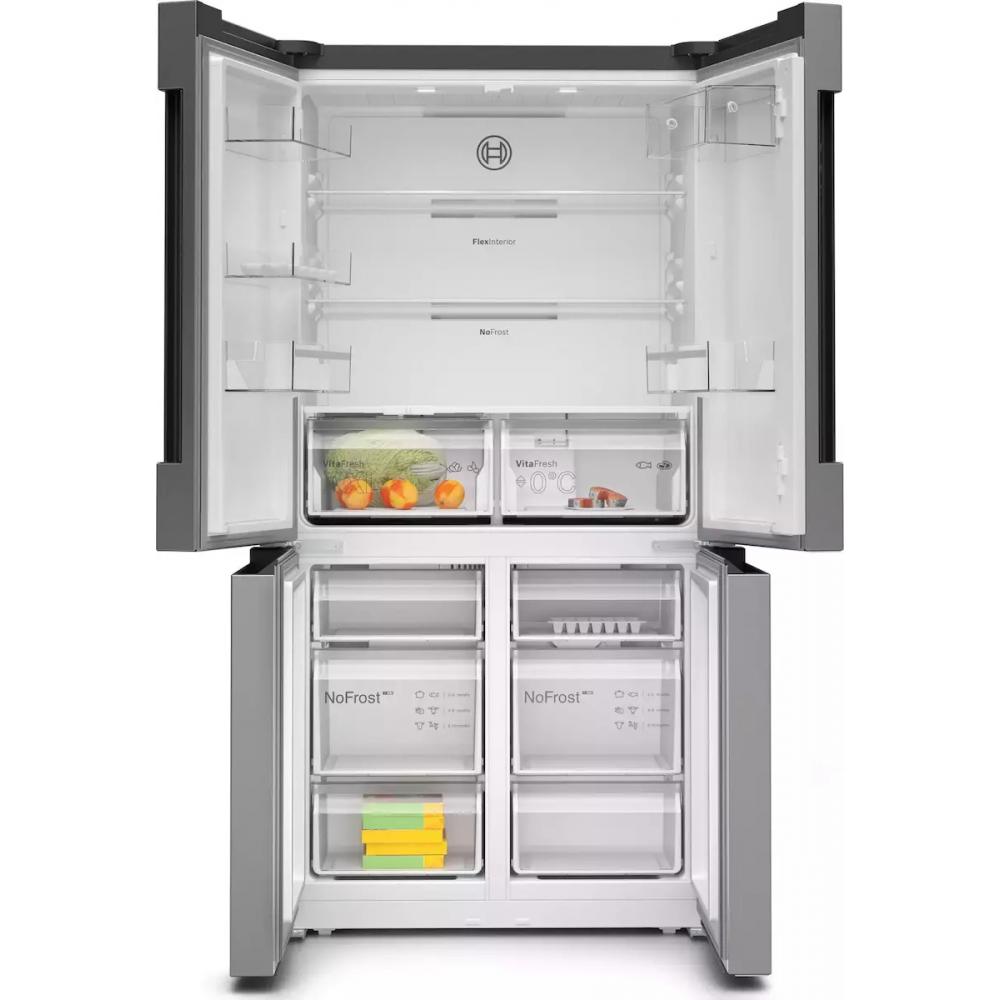 Bosch KFN96VPEA Ψυγείο Ντουλάπα 605lt Total NoFrost Υ183xΠ91xΒ73.1εκ. Inox