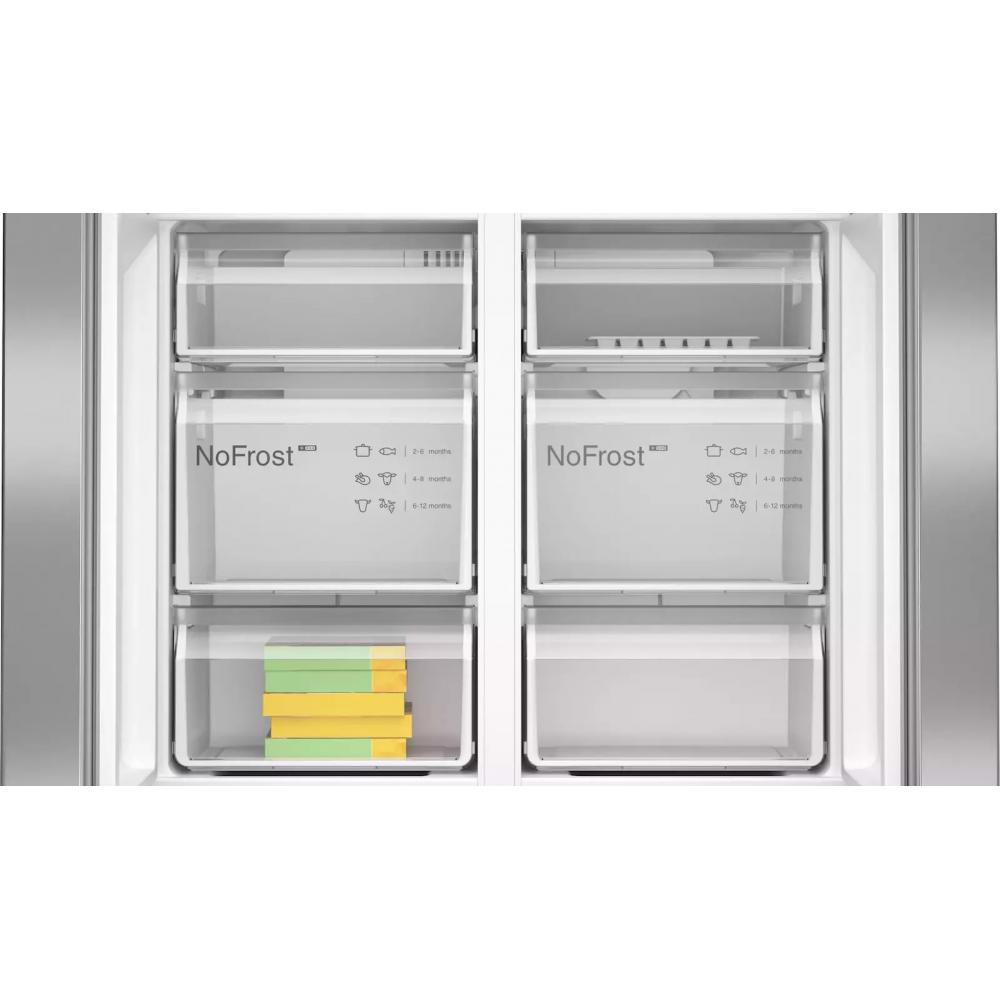 Bosch KFN96VPEA Ψυγείο Ντουλάπα 605lt Total NoFrost Υ183xΠ91xΒ73.1εκ. Inox