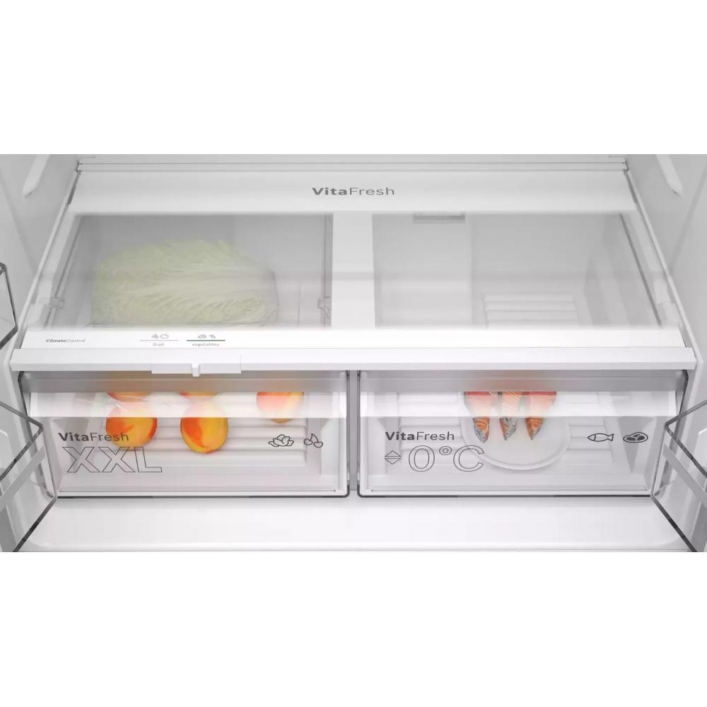 Bosch KFN96VPEA Ψυγείο Ντουλάπα 605lt Total NoFrost Υ183xΠ91xΒ73.1εκ. Inox