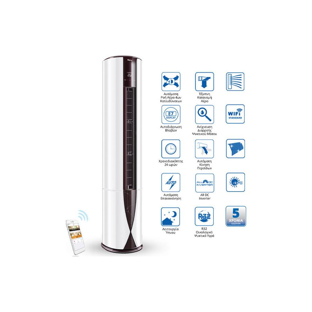 Haier AP71DFCHRA/1U71RECFRA Επαγγελματικό Κλιματιστικό Inverter Ντουλάπα 24570 BTU με Ψυκτικό Υγρό R32