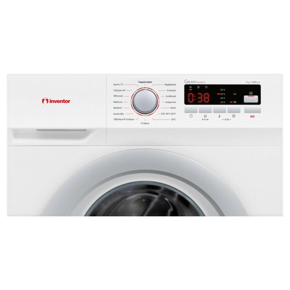 Inventor GLX07014 Πλυντήριο Ρούχων 7kg 1400 Στροφών
