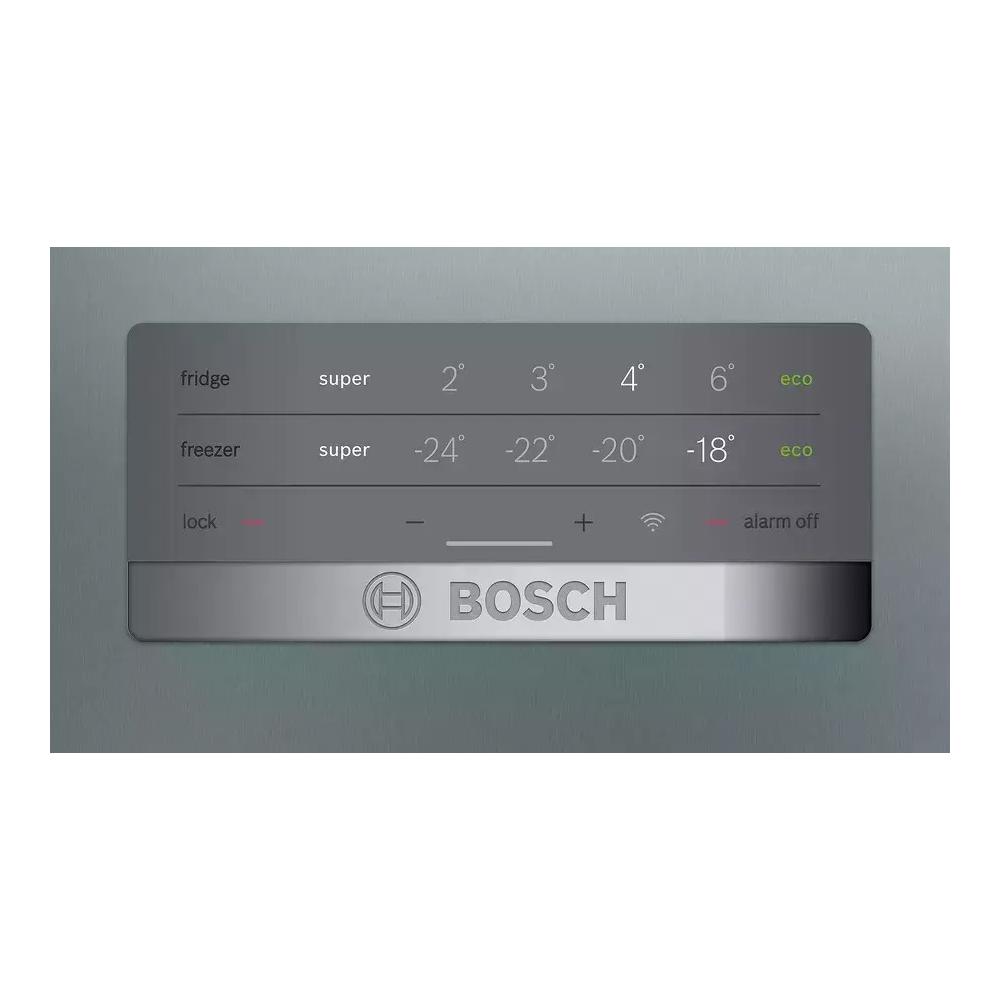 Bosch KGN397LEQ Ψυγειοκαταψύκτης 368lt Total NoFrost Υ203xΠ60xΒ66εκ. Inox