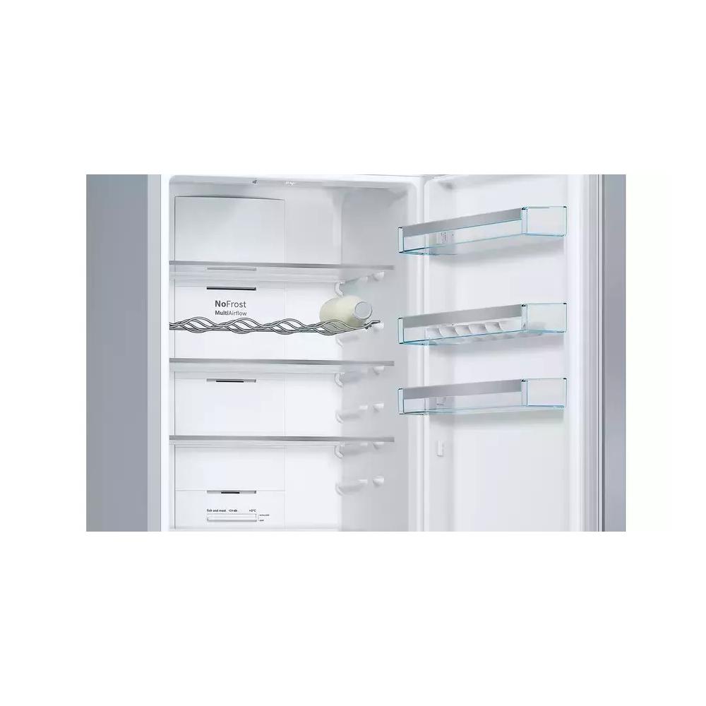 Bosch KGN397LEQ Ψυγειοκαταψύκτης 368lt Total NoFrost Υ203xΠ60xΒ66εκ. Inox