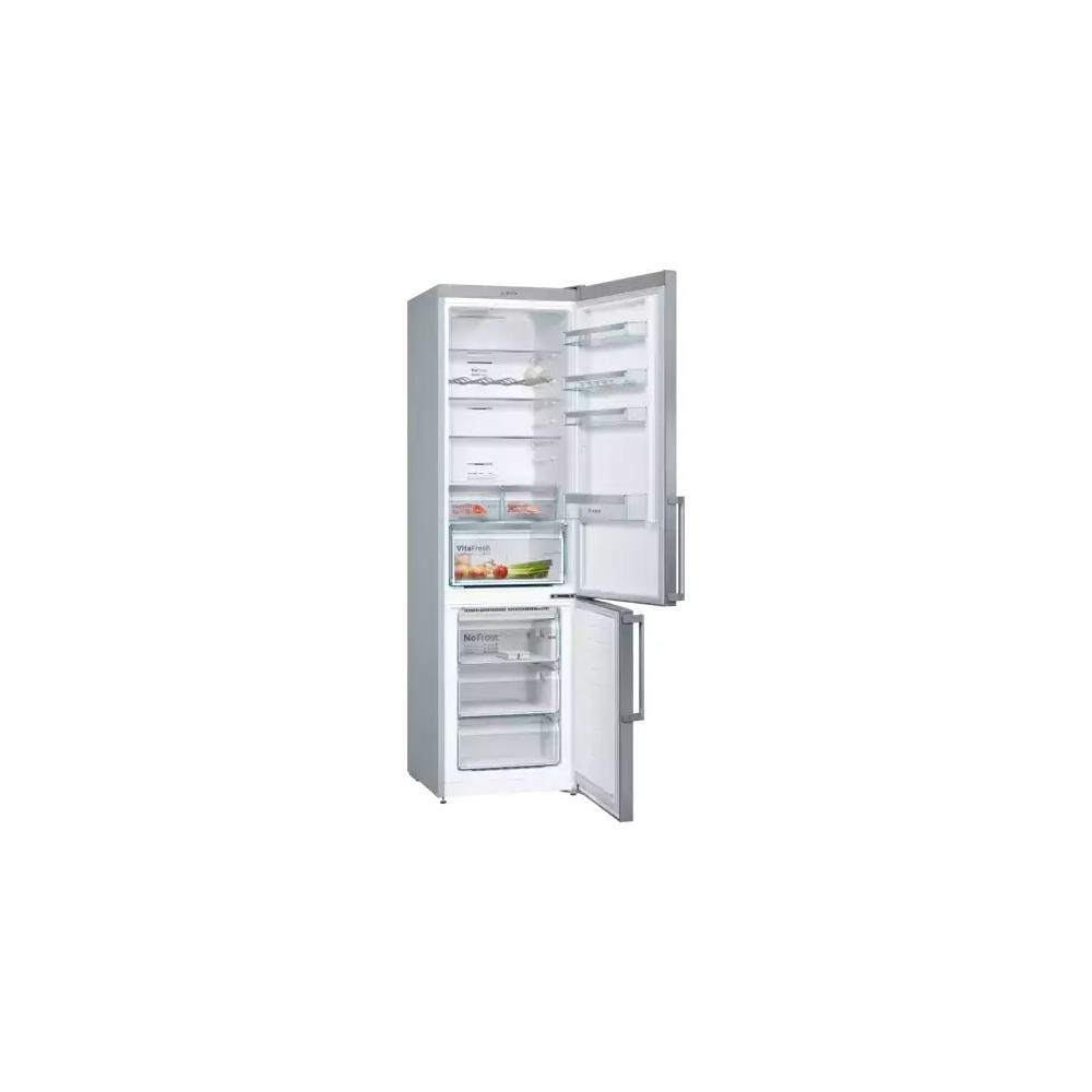 Bosch KGN397LEQ Ψυγειοκαταψύκτης 368lt Total NoFrost Υ203xΠ60xΒ66εκ. Inox