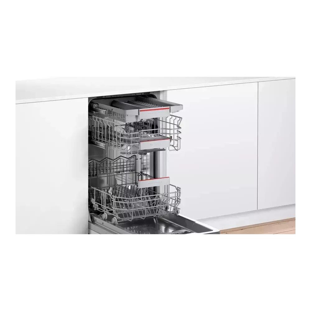 Bosch SPV4HMX54E Πλήρως Εντοιχιζόμενο Πλυντήριο Πιάτων με Wi-Fi για 10 Σερβίτσια Π44.8xY81.5εκ. Λευκό