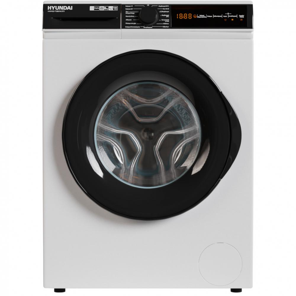 Hyundai HWM22-T1280W/STI Πλυντήριο Ρούχων 8kg 1200 Στροφών