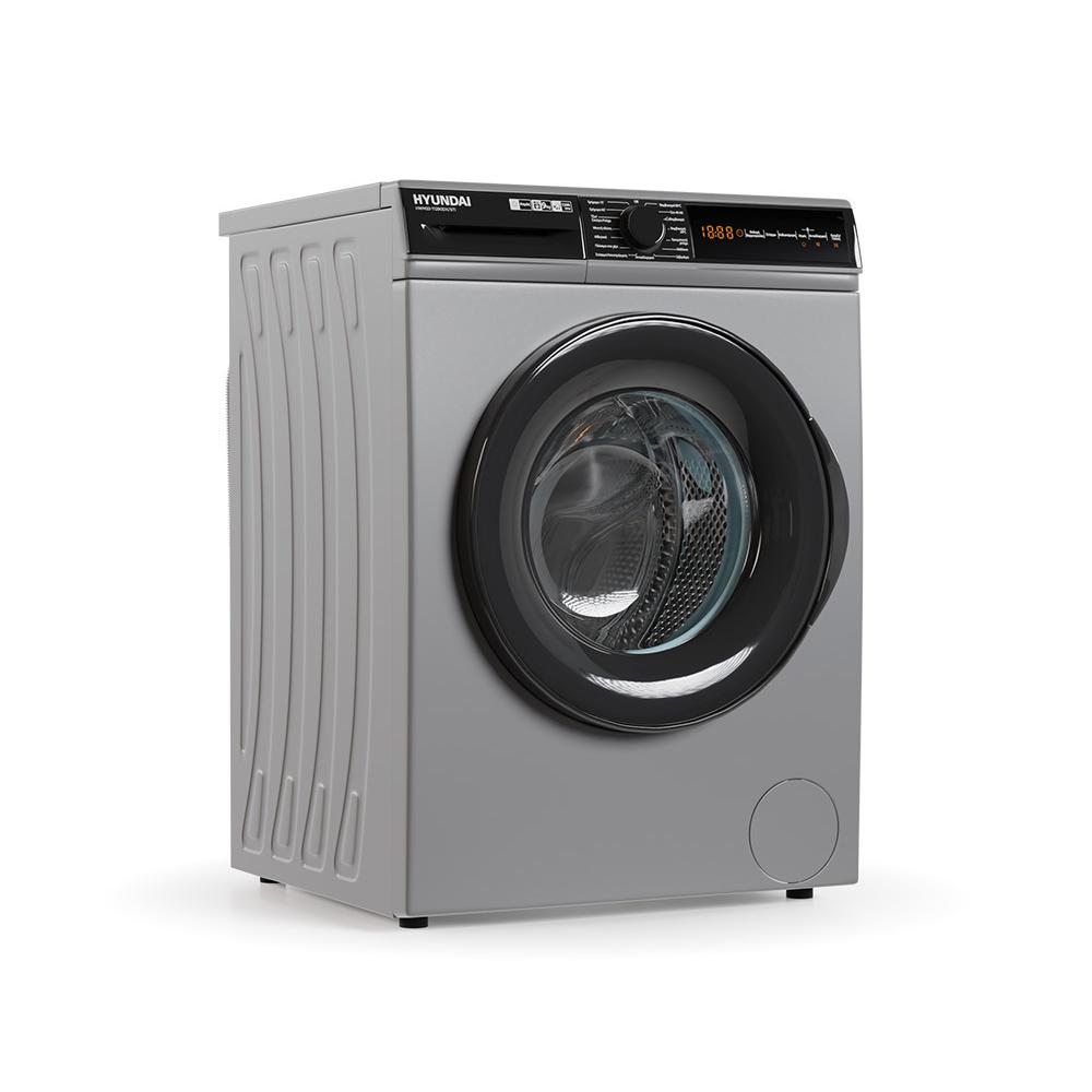 Hyundai HWM22-T1290DX/STI Πλυντήριο Ρούχων 9kg με Ατμό 1200 Στροφών Γκρι