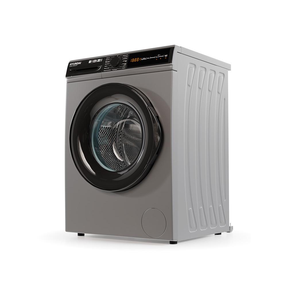 Hyundai HWM22-T1290DX/STI Πλυντήριο Ρούχων 9kg με Ατμό 1200 Στροφών Γκρι