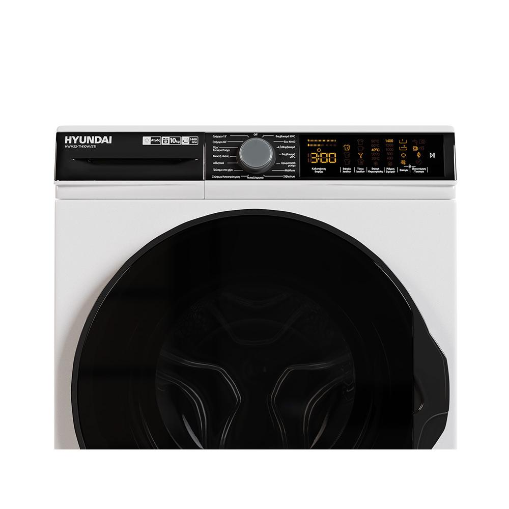 Hyundai HWM22-T1410W/STI Πλυντήριο Ρούχων 10kg με Ατμό 1400 Στροφών