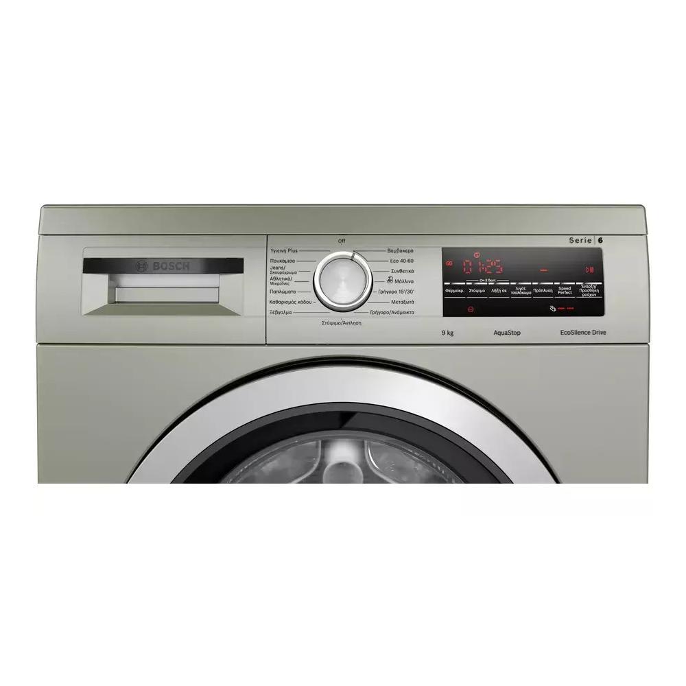 Bosch WUU28TX1GR Πλυντήριο Ρούχων 9kg 1400 Στροφών Inox