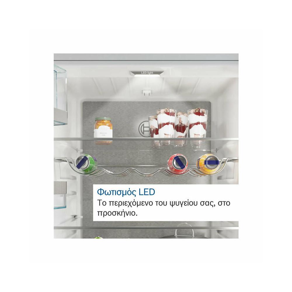 Bosch KFN96AXEA Ψυγείο Ντουλάπα 605lt Total NoFrost Υ183xΠ91xΒ73.1εκ. Inox