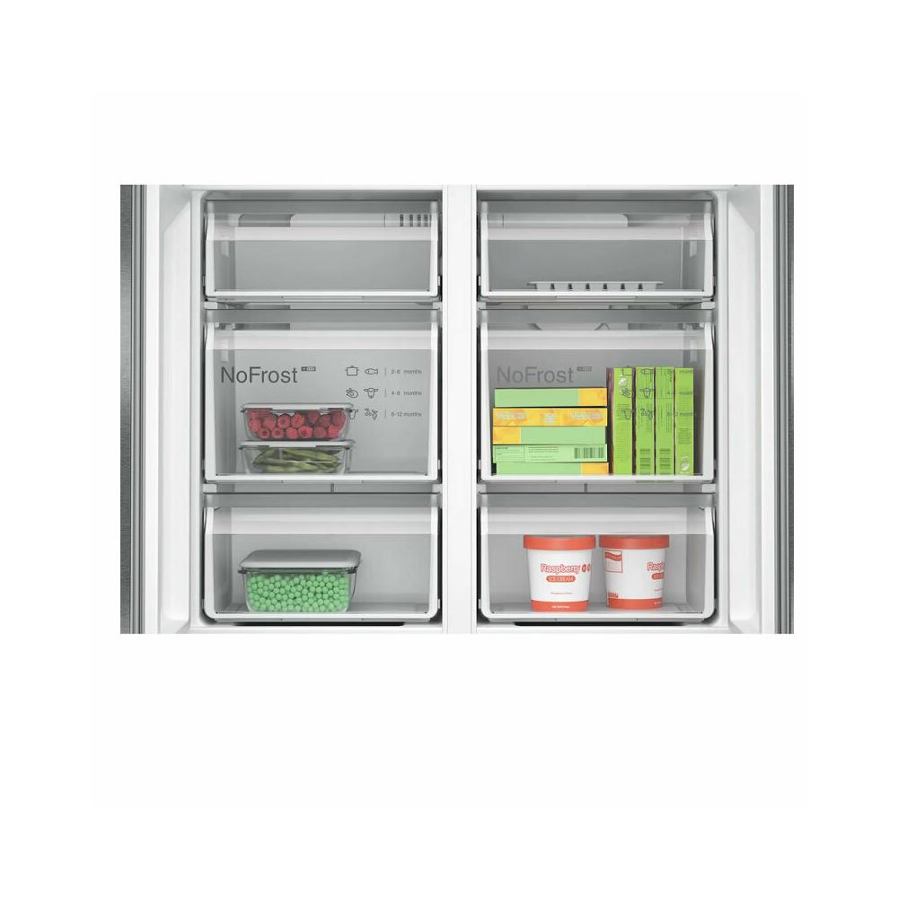 Bosch KFN96AXEA Ψυγείο Ντουλάπα 605lt Total NoFrost Υ183xΠ91xΒ73.1εκ. Inox