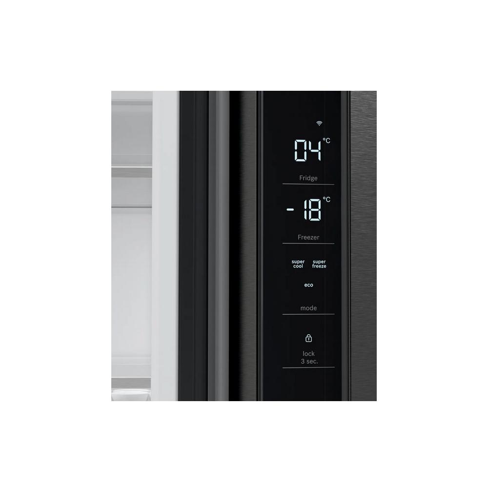 Bosch KFN96AXEA Ψυγείο Ντουλάπα 605lt Total NoFrost Υ183xΠ91xΒ73.1εκ. Inox