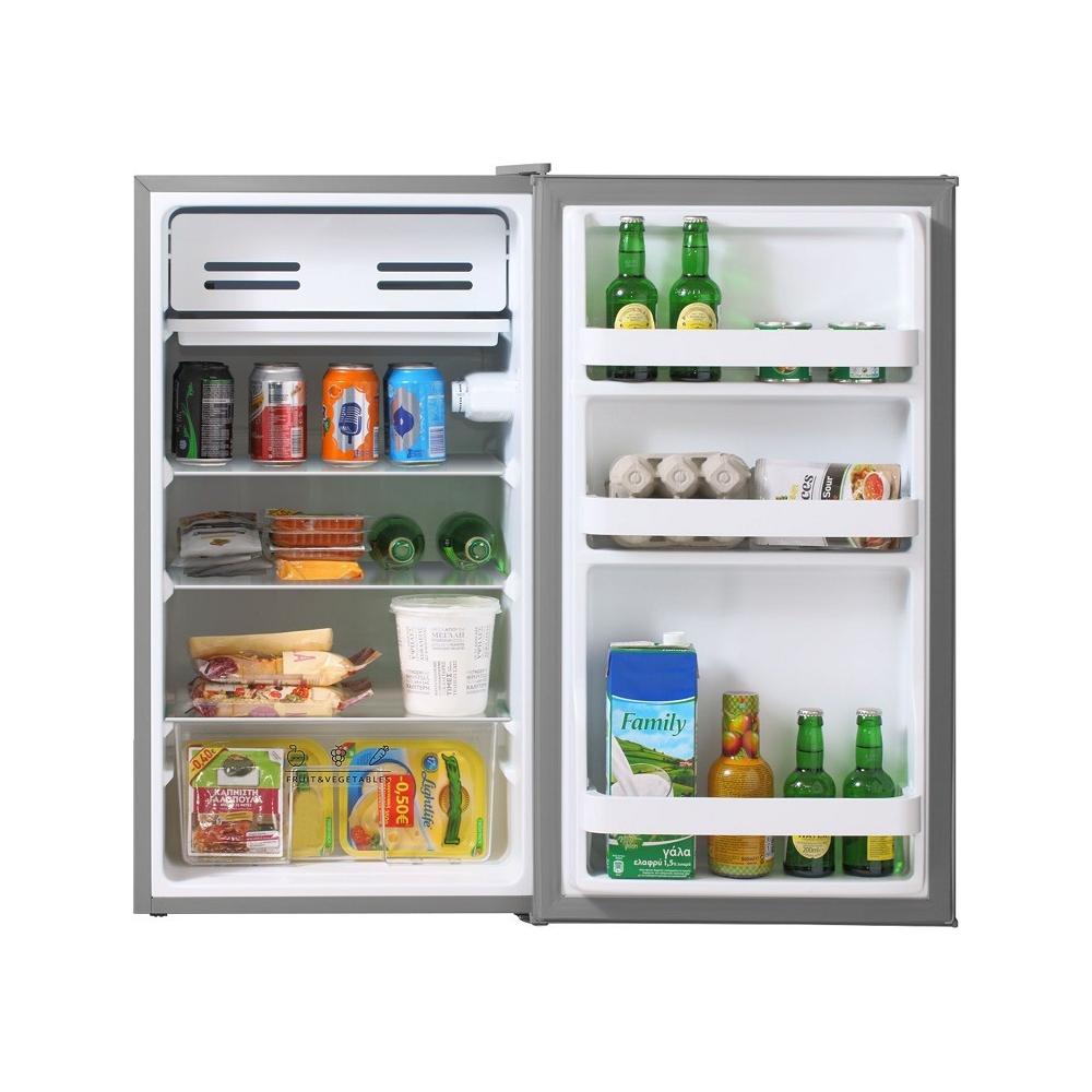 Inventor MP860S Μονόπορτο Ψυγείο 93lt Υ85xΠ47.2xΒ45εκ. Inox