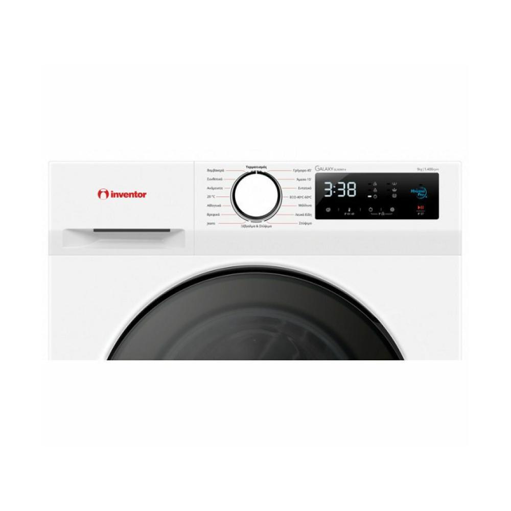 Inventor GLX09014 Πλυντήριο Ρούχων 9kg 1400 Στροφών
