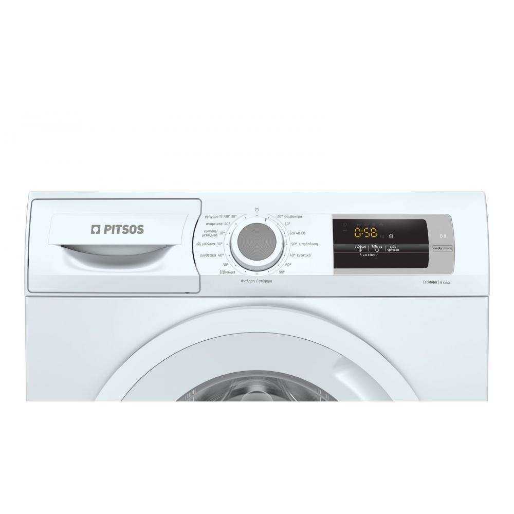Pitsos WNP1210D8 Πλυντήριο Ρούχων 8kg 1200 Στροφών