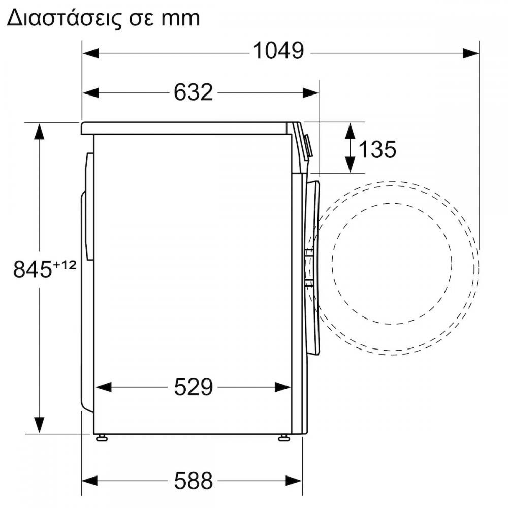 Pitsos WPG14G10GR Πλυντήριο Ρούχων 10kg 1400 Στροφών