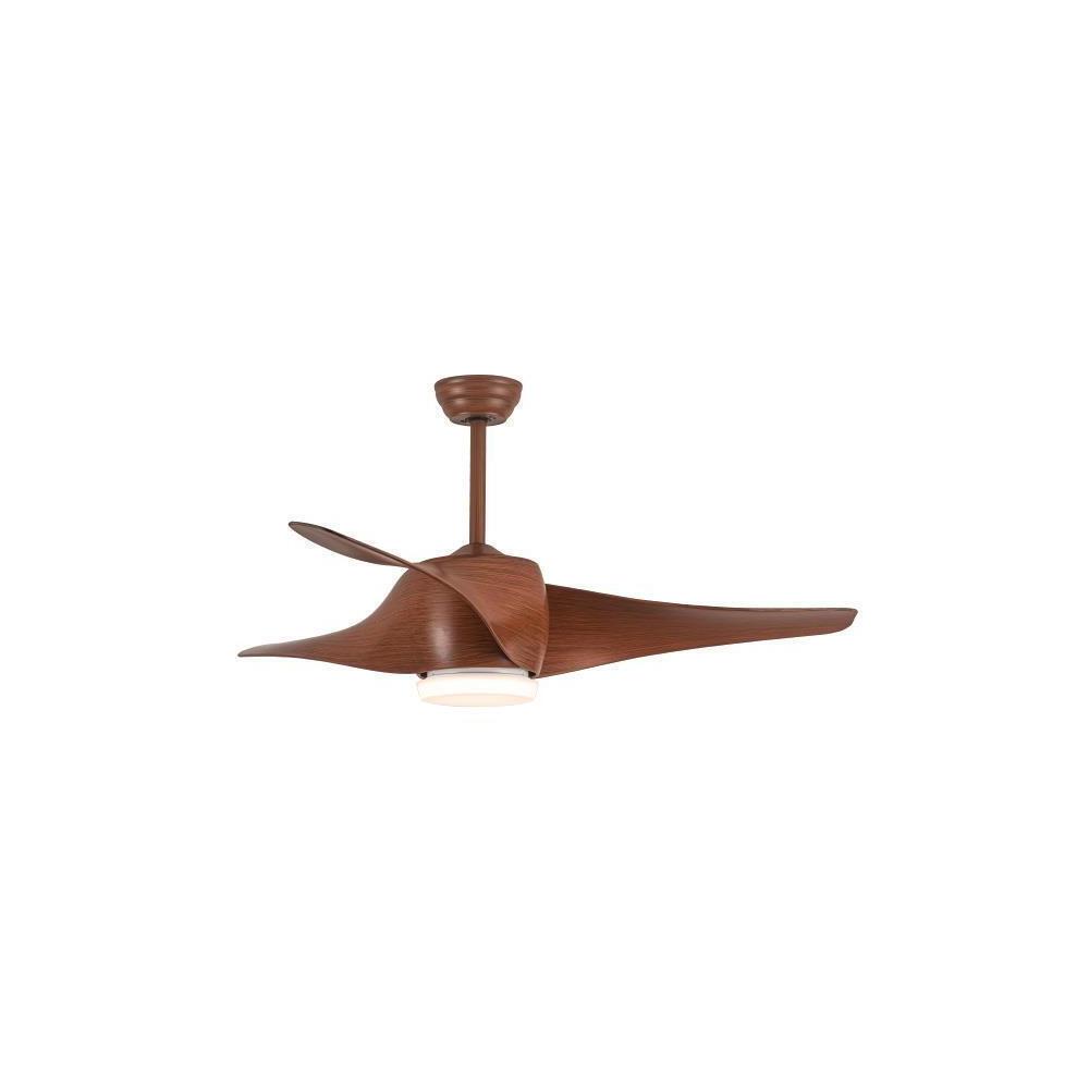 Eurolamp 147-29310 Ανεμιστήρας Οροφής 132cm με Φως και Τηλεχειριστήριο Καφέ