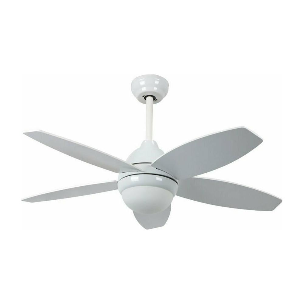 Telco S44-327 Ανεμιστήρας Οροφής 110cm με Φως και Τηλεχειριστήριο Λευκός