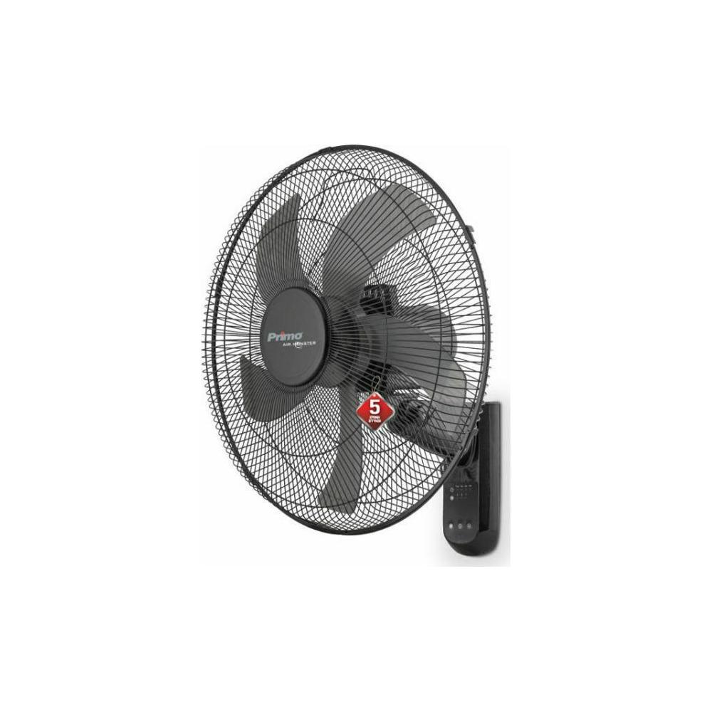 Primo 15833R Ανεμιστήρας Τοίχου 65W Διαμέτρου 45cm με Τηλεχειριστήριο Black