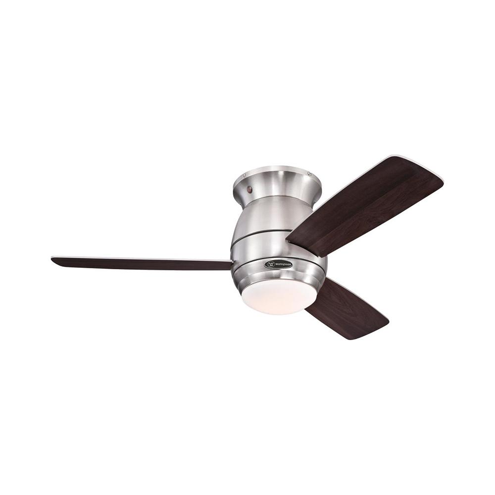 Westinghouse Halley Ανεμιστήρας Οροφής 112cm με Φως και Τηλεχειριστήριο Brushed Nickel