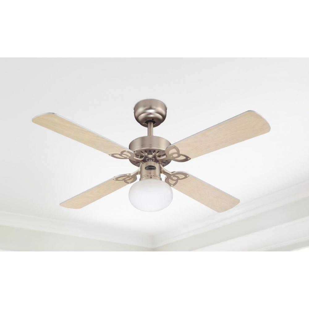 Westinghouse Vegas Ανεμιστήρας Οροφής 105cm με Φως Light Maple/Silver