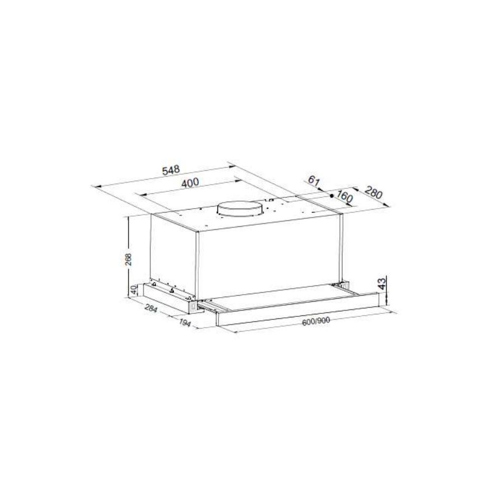 Morris MHT-60035 Συρόμενος Απορροφητήρας 60cm Inox