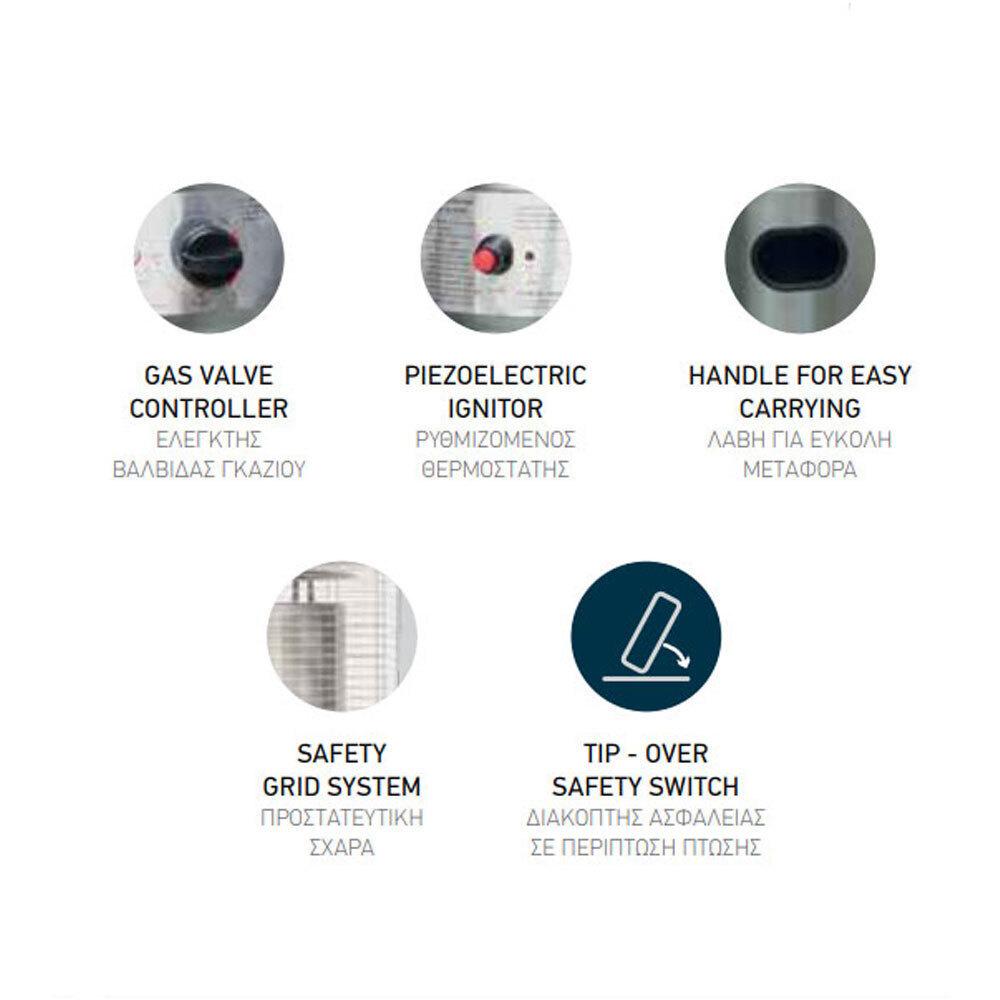 Eurolamp Σόμπα Φάρος Υγραερίου με Απόδοση 11kW