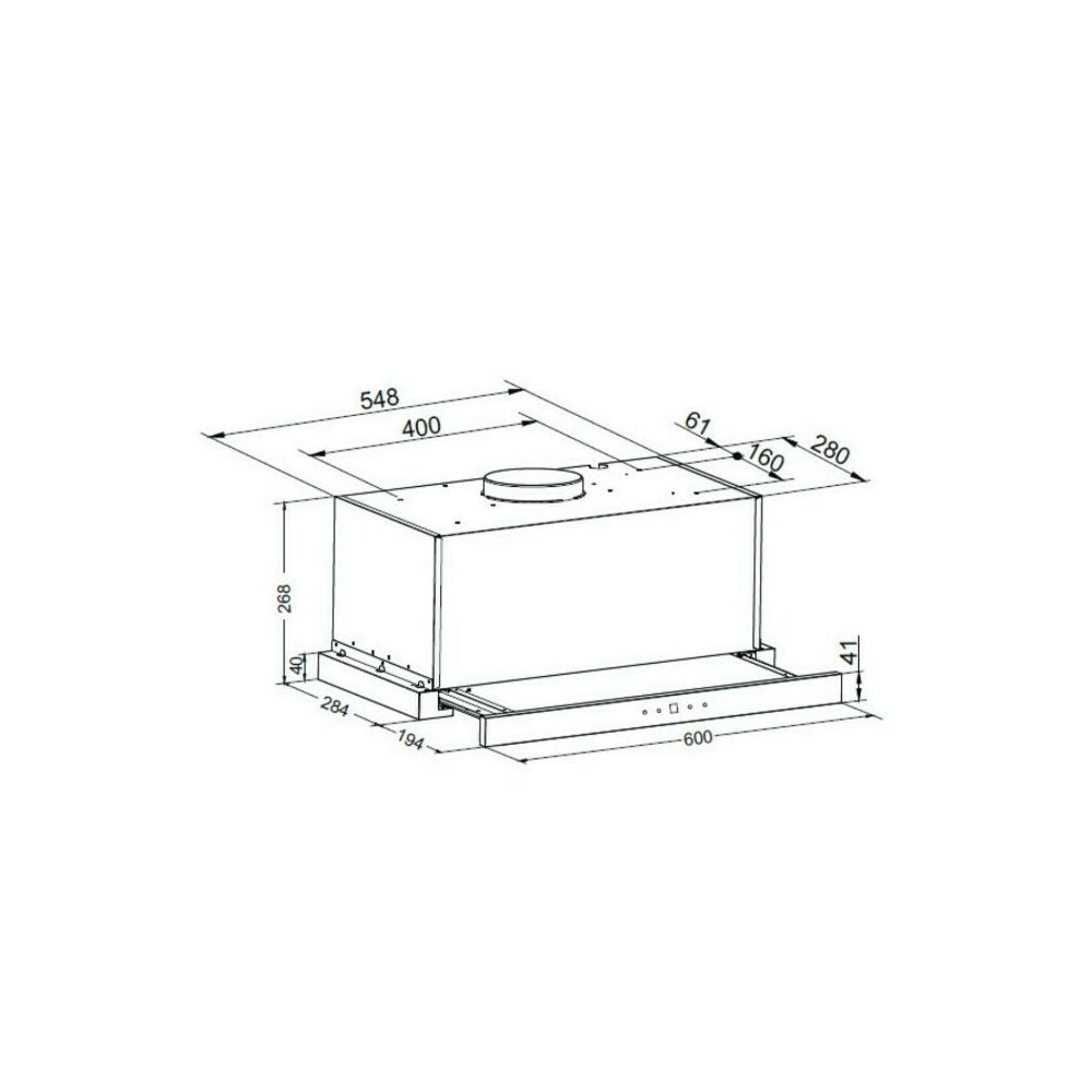 Morris MHT-60037 Συρόμενος Απορροφητήρας 60cm Inox