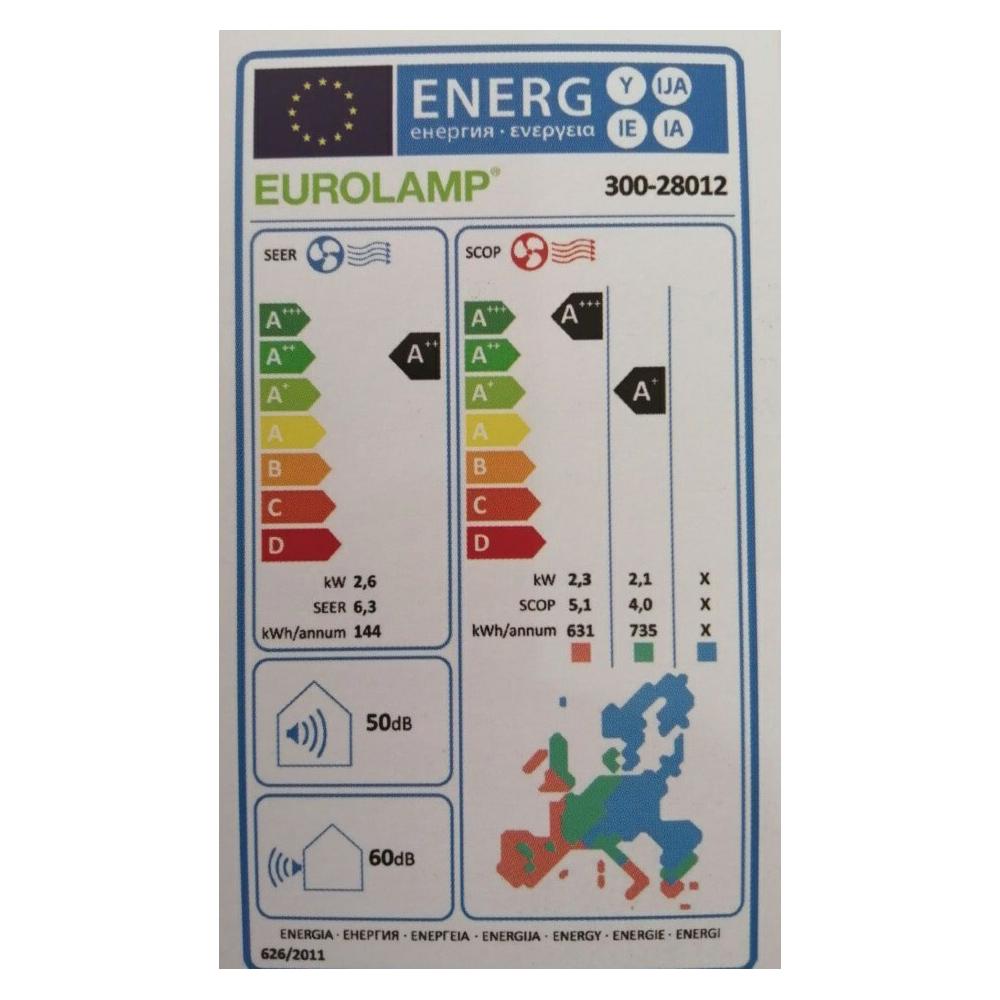 Eurolamp 3D Air Zephyrus Κλιματιστικό Inverter 9000 BTU A++/A+ με Ιονιστή και WiFi