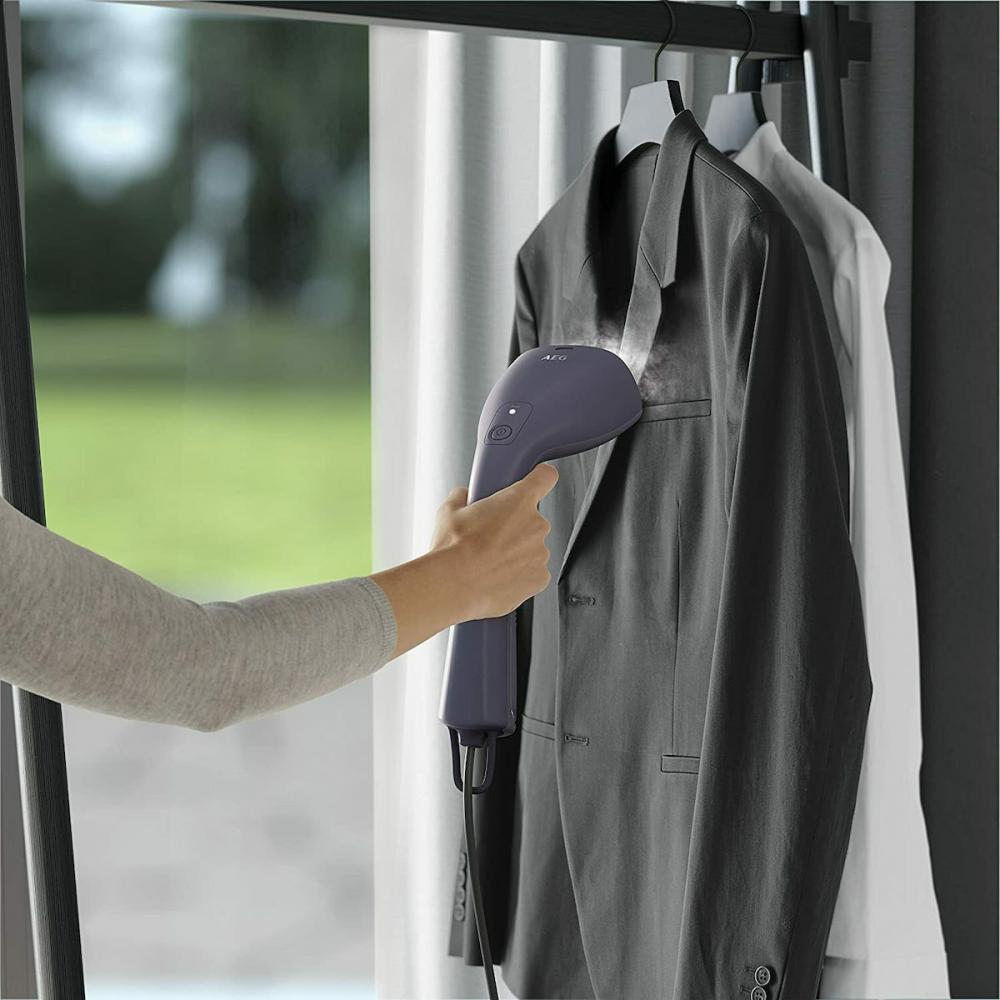 AEG HS7-1-4MN Ατμοκαθαριστής Ρούχων Χειρός 1400W με Δοχείο 100ml Μπλε