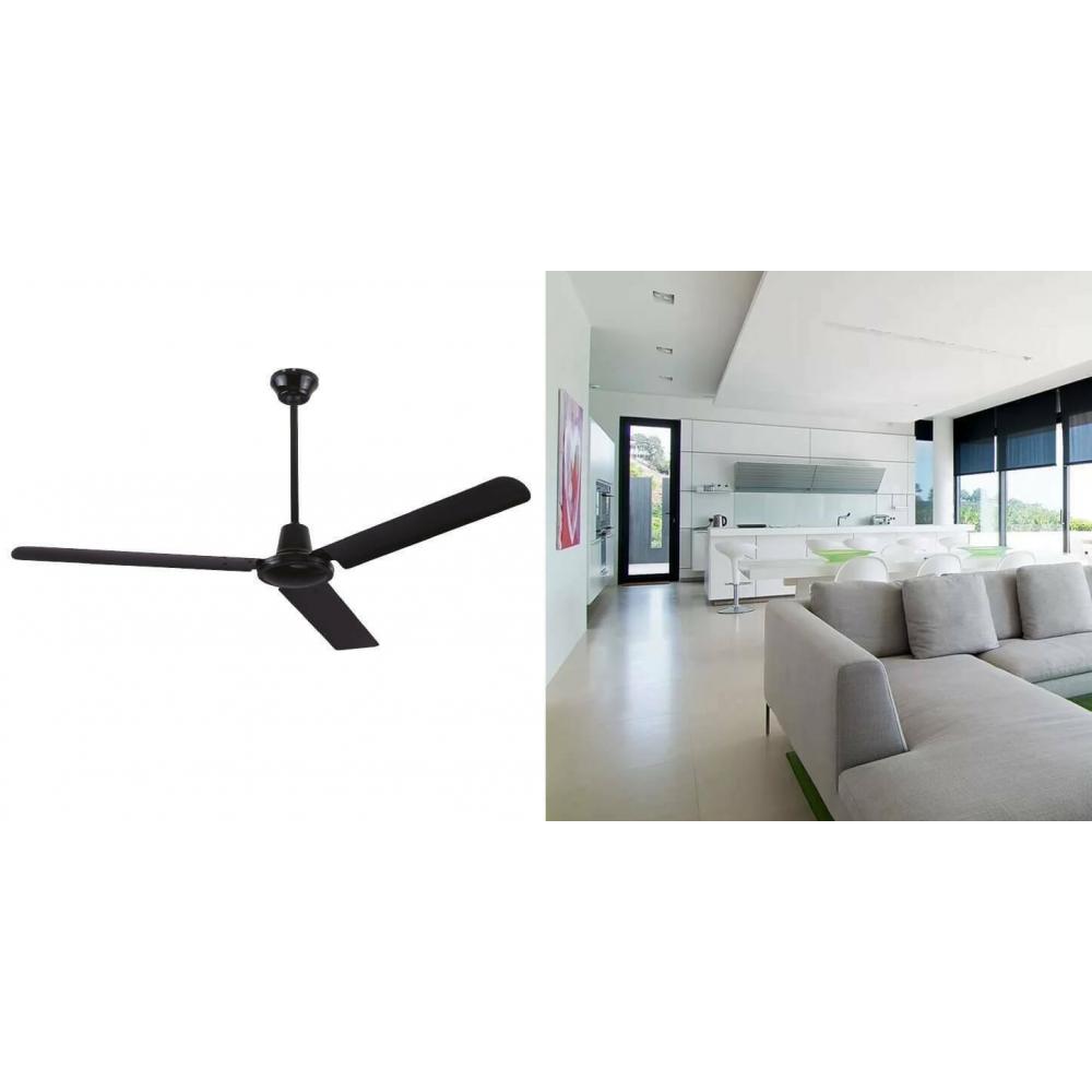 Gruppe NK56 Ανεμιστήρας Οροφής 142cm Μαύρος