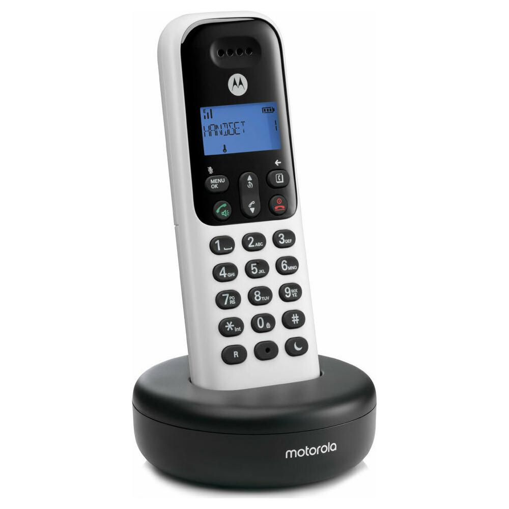 Motorola T501+ Ασύρματο Τηλέφωνο με Aνοιχτή Aκρόαση Λευκό